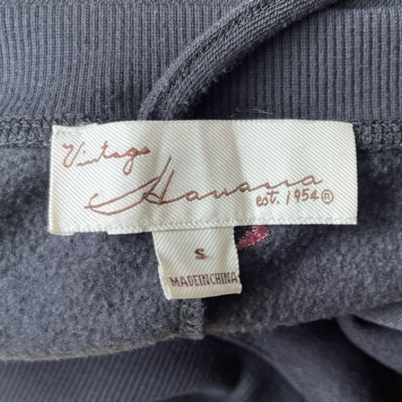 Vintage Havana Black Embroidered Heart Open Back Sweatshirt - Small - Picture 5 of 15